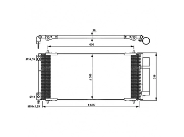 Exchanger Condenser OEM  | 6455EA - 6455EY | 35905 - 6455EY - 704CD00673 - 817740 - PE5301D