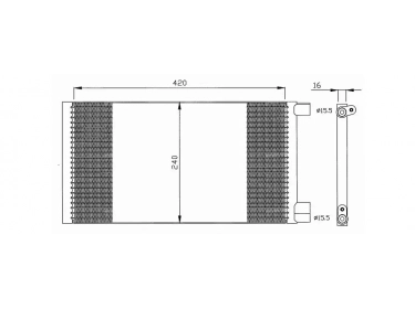 Exchanger Condenser OEM  | 46799740 | 0804.2057 - 35487 - DCN09120 - DCN091200 - DCN091201 - DCN091202 - DCN091203 - DCN091204 - DCN091205 - DCN091206 - DCN091207 - DCN091208 - DCN091209 - FT5223 - TSP0225272