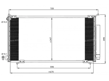 Exchanger Condenser OEM  | 80101SCAA01 | 35561 - 8FC351318061 - AC678000S - HD5201D - TSP0225596