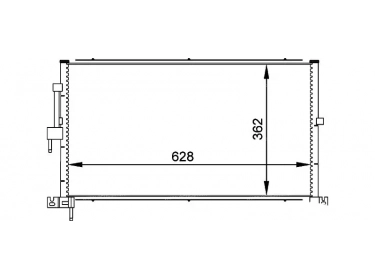 Exchanger Condenser OEM  | C2S1232 | 0829.2005 - 35603 - 8FC351318311 - AC687001S - JR5032 - TSP0225524
