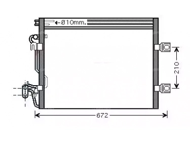 Exchanger Condenser OEM  | 2215000254 - A2215000254 | 8FC351301611 - AC364000P - MS5392