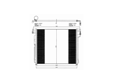 Exchanger Condenser OEM  | 92100EA00A - 92100EA01A - 92100EB410 - 92100EB500 | 0821.3023 - 35582 - DN5299