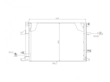 Exchanger Condenser OEM  | 30781281 | 35739 - 8FC351304451 - 940103 - AC497000S - VO5138D