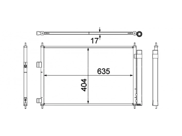Echangeur Condenseur OEM  | 8846042100 | 35641 - 8FC351304341 - TO5410D - TSP0225627