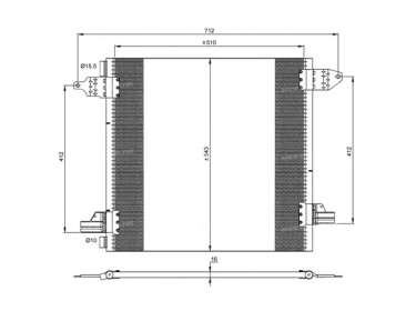 Exchanger Condenser OEM  | 1638300370 - A1638300370 | 817446 - 8FC351306181 - MS5345 - TSP0225509