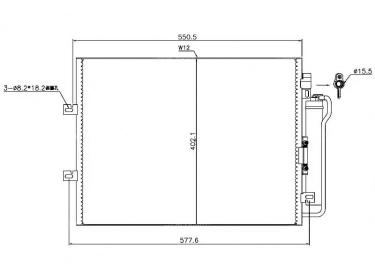 Exchanger Condenser OEM  | 7700433077 - 8200448252 - 921006980R | 0809.3061 - 35879 - 814061 - 8FC351310691 - 940126 - AC641000S - RT5454D - TSP0225692