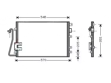 Exchanger Condenser OEM  | 8200221131 - 8200221132 | 0809.3044 - 817661 - RT5340