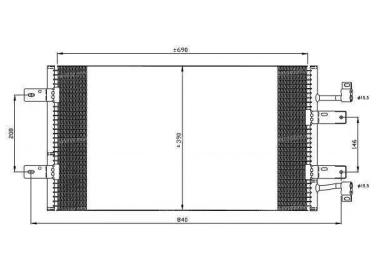 Exchanger Condenser OEM  | 4417651 - 8200465489 - 93857126 | 0809.3056 - 35900 - 62-RT5451 - 704CD00775 - 8FC351319281 - 940119 - AC723000P - RTA5451