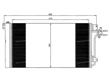 Exchanger Condenser OEM  | 7H0820411B - 7H0820411C | 0810.3039 - 35622 - 8FC351317651 - 94604 - AC672000P - TSP0225629 - VW5236