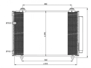 Exchanger Condenser OEM  | 884500F110 | 35860 - TO5481D
