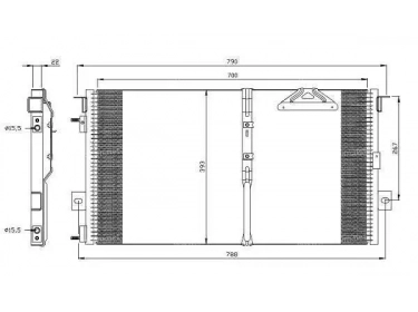 Exchanger Condenser OEM  | 04809129AA - 5016793AA | 35382 - 8FC351036731 - TSP0225153