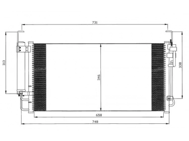 Exchanger Condenser OEM  | 976063A100 | 0828.3004 - 35473 - 8FC351038791 - AC265000S - HY5071