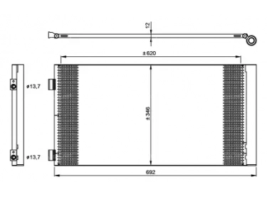 Exchanger Condenser OEM  | 64539228607 | 35961 - 940204 - BW5414D