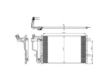 Exchanger Condenser OEM  | BBY26148ZA | 35922 - 940149 - MZ5242D - TSP0225706