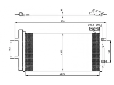 Exchanger Condenser OEM  | 8U0260401B - 8U0260401C | 350029