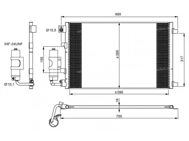 Wärmetausche Kondensator OEM  | 92100JD200 | 35973