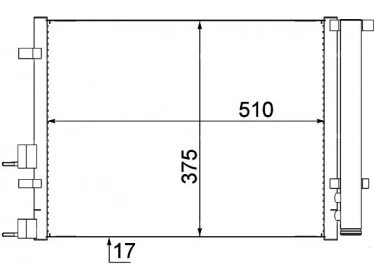 Wärmetausche Kondensator OEM  | 976061J200 | 0828.3036 - 8FC351319391 - AC731000S - HY5249D
