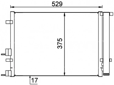 Wärmetausche Kondensator OEM  | 976061J000 | 0828.3035 - 8FC351001211 - AC17000S - HY5244