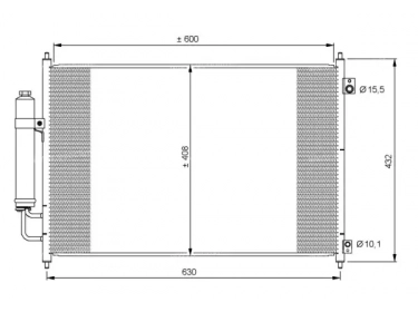 Exchanger Condenser OEM  | 92100JG000 | 35873 - 814231 - 8FC351308771 - DCN46001 - DCN460010 - DCN460011 - DCN460012 - DCN460013 - DCN460014 - DCN460015 - DCN460016 - DCN460017 - DCN460018 - DCN460019 - DN5328D
