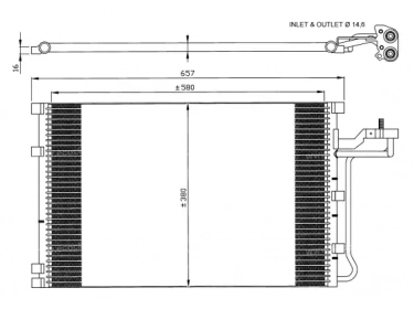 Exchanger Condenser OEM  | 30647931 - 306479312 - 30661957 - 4N5H19710AD | 0811.3019 - 35616 - 8FC351307621 - AC551001S - TSP0225659 - VO5139