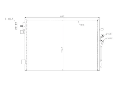 Echangeur Condenseur OEM  | 68038244AA |