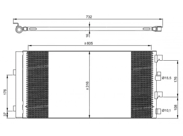 Exchanger Condenser OEM  | 8200880551 - 921008028R | 0809.3071 - 30311679CP - 35969 - 940161 - DAA5004