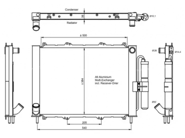 Exchanger Condenser OEM  | 7711497454 - 8200267994 - 8200732379 | 3409.0002 - 350058 - RTM497