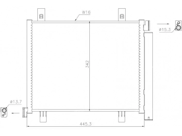 Exchanger Condenser OEM  | 1S0820411B - 1S0820411F - 1S0820411G - 1S0820411H - 1S0820411J | 0810.3103 - 120VW17001 - 350045 - 8880400540 - 8FC351319601 - 940254 - AC747000P