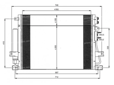 Exchanger Condenser OEM  | 5175368AA | 35966 - CR5124
