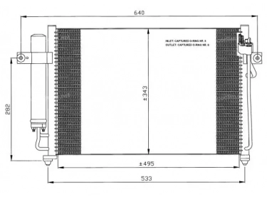 Exchanger Condenser OEM  | 976061C000 - 976061C100 - 976061C200 | 0828.3015 - 35475 - 818074 - 8FC351302651 - AC417000S - HY5087D - TSP0225560