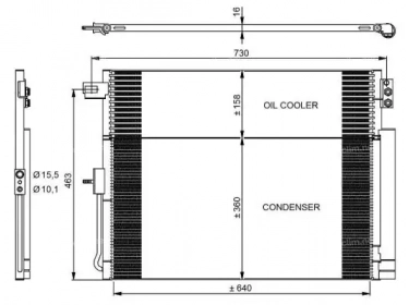 Permutador Condensador OEM  | 5181982AA - 55038003AE - 55038003AF - 55038003AG | 0818.2033 - 350038 - 940411 - DCN06019 - DCN060190 - DCN060191 - DCN060192 - DCN060193 - DCN060194 - DCN060195 - DCN060196 - DCN060197 - DCN060198 - DCN060199 - JE5061D