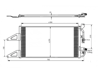 Permutador Condensador OEM  | 46558107 - 71713820 | 0804.2036 - 1223445 - 35489 - 8FC351306031 - 94566 - DCN13012 - DCN130120 - DCN130121 - DCN130122 - DCN130123 - DCN130124 - DCN130125 - DCN130126 - DCN130127 - DCN130128 - DCN130129 - FT5215 - TSP0225103