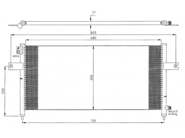 Wärmetausche Kondensator OEM  | 921103S401 - 92110VJ200 | 0821.3019 - 35380 - 814304 - 8FC351302041 - 94759 - AC380000S - DN5204