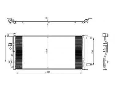 Wärmetausche Kondensator OEM  | 20874703 - 4818691 | 350225 - 940569 - OL5612D