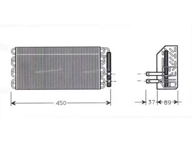 Echangeur Evaporateur  | 0008305158 - 2018301258 - A0008305158 - A2018301258 | 1225102 - 12251020 - 12251021 - 12251022 - 12251023 - 12251024 - 12251025 - 12251026 - 12251027 - 12251028 - 12251029 - 20211014 - 54135 - MSV009