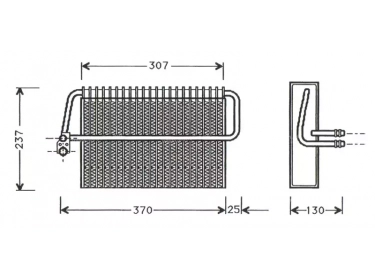 Warmtewisselaar Verdamper  | 2108300958 - A2108300958 | 817516 - MSV272