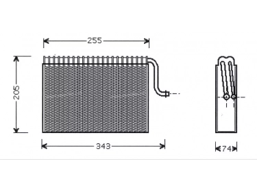 Warmtewisselaar Verdamper  | 1618092 - 52475551 | OLV171