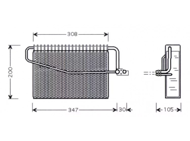 Warmtewisselaar Verdamper  | 2038300158 - A2038300158 | MSV329