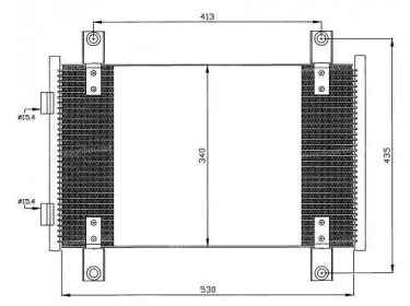 Exchanger Condenser OEM  | 1340166080 - 6455CG | 35501 - FT5302