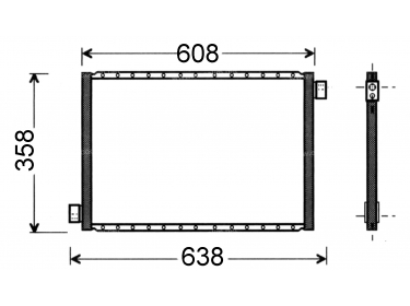 Echangeur Condenseur Delphi  |  | 82D022503MA - UV5021