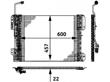 Exchanger Condenser OEM  | 9405000254 - A9405000254 | 8FC351317641 - AC671000P - ME5210