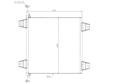 Wärmetausche Kondensator OEM  | 1629115 | 0838.3004 - 35757 - 818986 - 8FC351029091 - AC121000P - DF5034 - TSP0225630