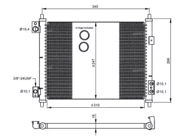 Exchanger Condenser OEM  | 5001875568 - 7485113368 - 92110MA10D | 120NI80501 - 35926 - 62-DN5432 - 815092 - 8FC351344321 - 940078 - AC856000S