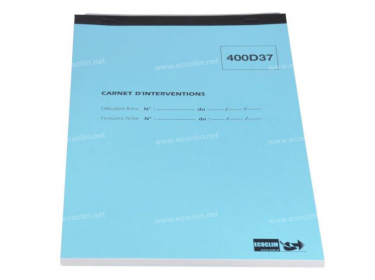 Consumable Accessories Consumable CAHIER D'INTERVENTION CAT 5 |  |
