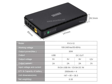 elektrisches Bauelement Batterie Mini UPS BATTERIE SHANQIU UPS FX 5-12 | FX 5-12 - FX5-12 - UPS FX 5-12 |