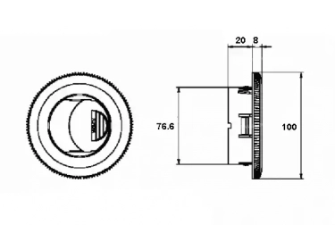 Air distribution Louver BOUCHE DE VENTILATION | 4460653 - P4243205E | 334-220-0016