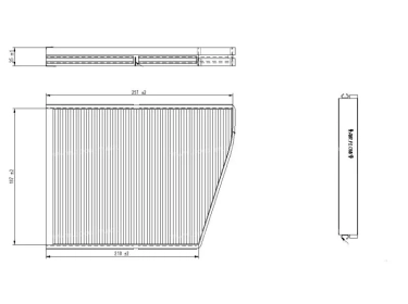 Diffusion d'air Filtre pollen Filtre habitacle FILTRE POUSSIERE | 96207422 |