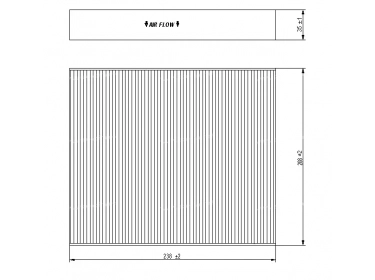 Air distribution Pollen cabin filter FILTRE POUSSIERE |  |