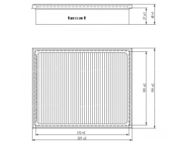 Difusión de aire Filtro de polen FILTRE POUSSIERE | KHR2772 | SC90077