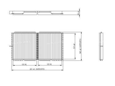 Difusão de ar Filtro de pólen Filtro habitáculo FILTRE POUSSIERE KOMATSU | 20Y-979-6261 - 20Y9796261 - ND14520-0990 - ND145200990 | 15-5133 - SC80019